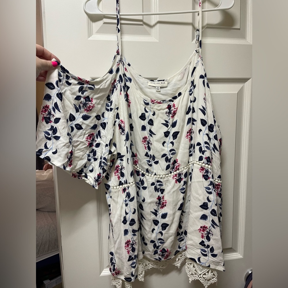 Plus size floral top
